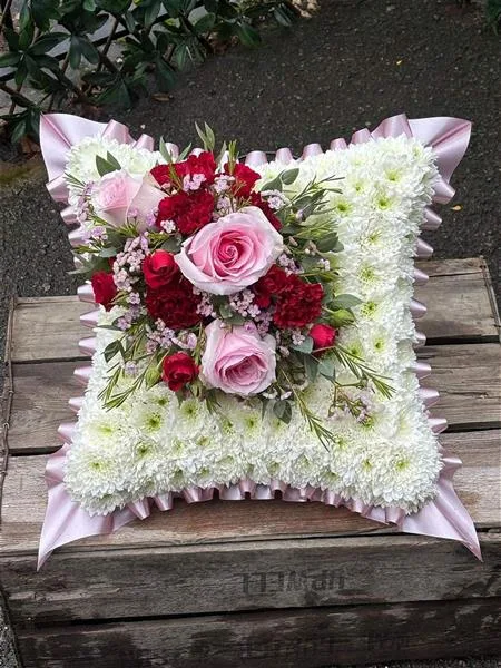 Funeral Cushion — Cushions and pillows are available in 4 different sizes 15", 18", 21" and 24". Please allow 2 workin