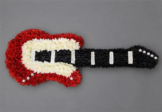 Electric Guitar — Available in different colours. Please allow 5 working days notice when ordering this tribute arrang