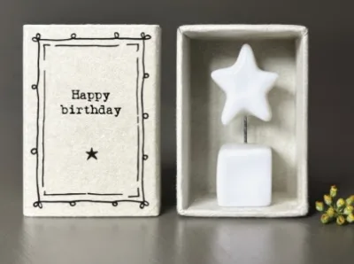 Ceramic Matchbox — A little matchbox gift with a ceramic keepsake and a message inside the lid. Choose your design.